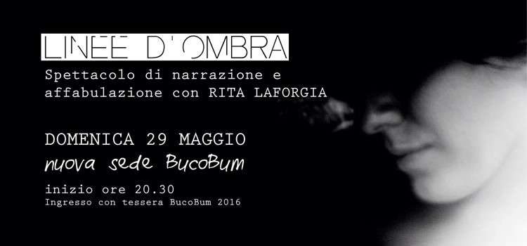 Linee d’ombra, spettacolo di narrazione con Rita Laforgia