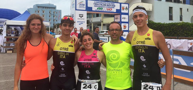 Otrè TT decima ai campionati italiani giovanili di triathlon