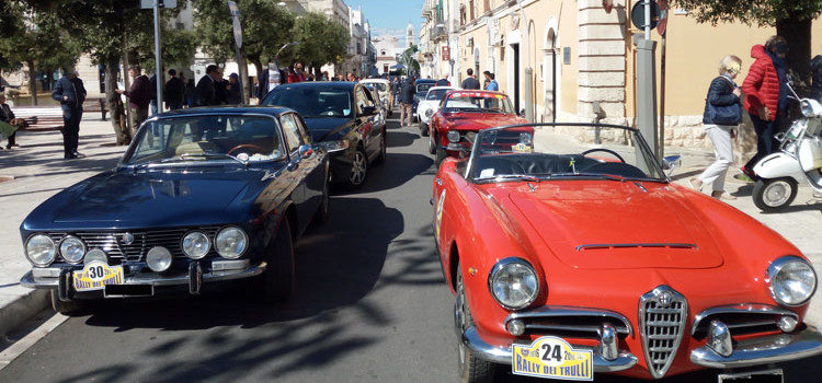 “Rally dei Trulli”, un tocco vintage in città