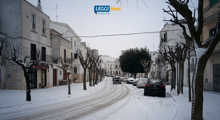 Emergenza maltempo: Noci nella morsa del gelo