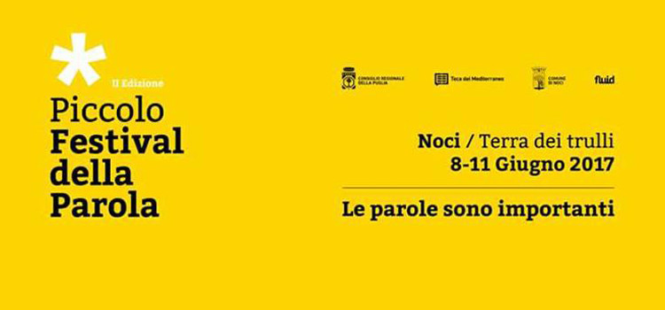 Piccolo Festival della Parola, i big della letteratura si incontrano a Noci