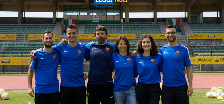 Giuseppe Lippolis agli FCB Escola Camp del FC Barcelona